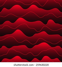 Red abstract color gradient background with seamless wave levels pattern for internet sites, web user interfaces, UI, applications, apps, business presentations and prints. Vector illustration.
