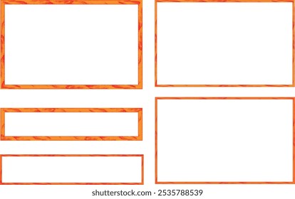 red abstract colorful pattern square frames set vector