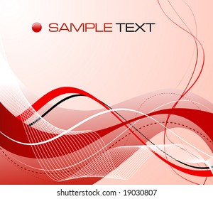 red abstract composition - vector illustration