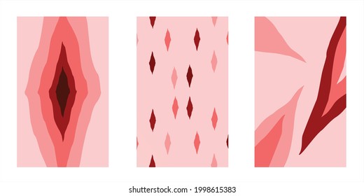 red abstract concept background.Set modern abstract graphic elements