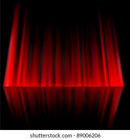 Red abstract curtain background.Vector illustration