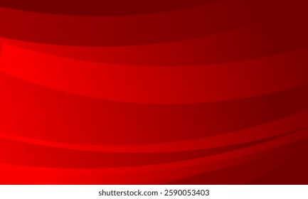 Red abstract curve background. Glowing shape design element. Modern futuristic graphics. Suitable for websites, posters, banners, business, brochures, flyers, companies, covers. Vector illustration