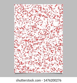 Red abstract diagonal square pattern background brochure template - vector illustration