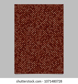 Red abstract dot pattern brochure background - vector stationery template design