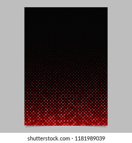 Red abstract dot pattern brochure background - vector stationery template design