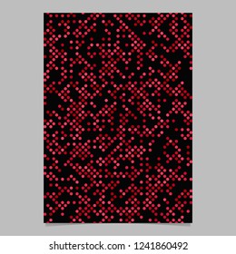 Red abstract dot pattern brochure background - vector stationery template design