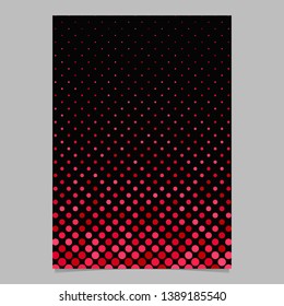 Red abstract dot pattern brochure background - vector stationery template design