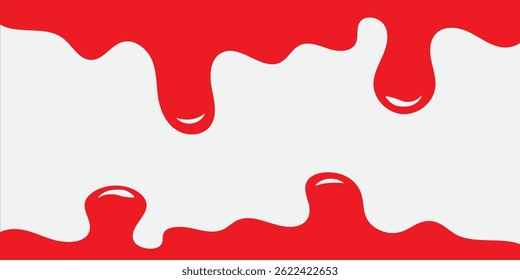 Red Abstract Dripping Paint Design Symbolizing Creativity and Contrast