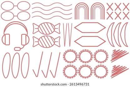 Red abstract figure pattern background vector editable
Vector pattern figure beautiful fashionable