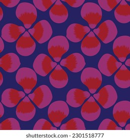 Red Abstract Floral seamless pattern design for fashion textiles, graphics, backgrounds and crafts