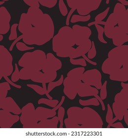 Red Abstract Floral seamless pattern design for fashion textiles, graphics, backgrounds and crafts