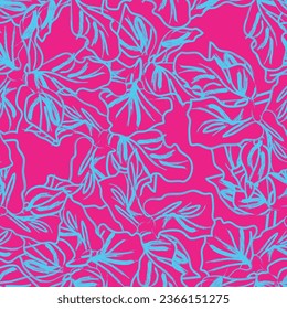 Red Abstract Floral seamless pattern design for fashion textiles, graphics, backgrounds and crafts