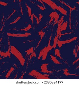 Red Abstract Floral seamless pattern design for fashion textiles, graphics, backgrounds and crafts