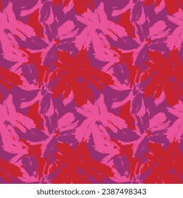 Red Abstract Floral seamless pattern design for fashion textiles, graphics, backgrounds and crafts