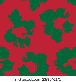 Red Abstract Floral seamless pattern design for fashion textiles, graphics, backgrounds and crafts