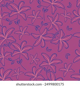 Red Abstract Floral seamless pattern design for fashion textiles, graphics, backgrounds and crafts