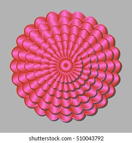 Red abstract flower