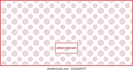 red abstract flower shape pattern