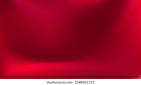 Red abstract fluid gradient background. Flowing transitions, energetic visual featuring. For Christmas, Valentine Day cards and modern branding and packaging. Vector illustration, EPS 10.