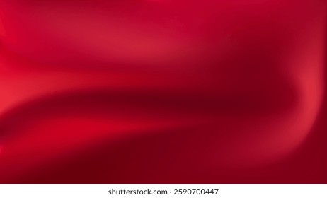 Red abstract fluid gradient background. Flowing transitions, energetic visual featuring. For Christmas, Valentine Day cards and modern branding and packaging. Vector illustration, EPS 10.