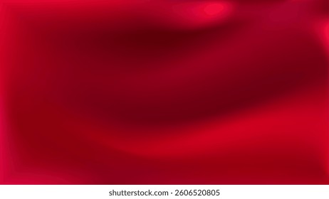 Red abstract fluid gradient background. Flowing transitions, energetic visual featuring. For Christmas, Valentine Day cards and modern branding and packaging. Vector illustration, EPS 10.