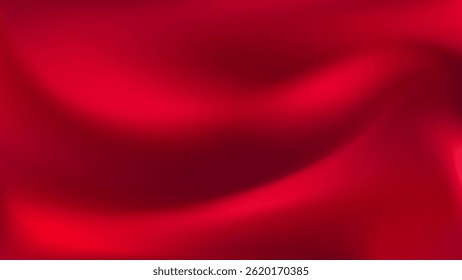 Red abstract fluid gradient background. Flowing transitions, energetic visual featuring. For Christmas, Valentine Day cards and modern branding and packaging. Vector illustration, EPS 10.