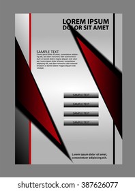 Red Abstract Flyer or Cover Design
