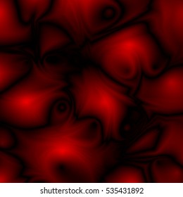 Red abstract futuristic glossy background with fabric, silk texture and ambient occlusion effect for design concepts, wallpapers, presentations, web, prints and presentations. Vector illustration.