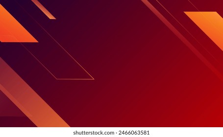 Fondo geométrico abstracto rojo. ideal para medios sociales, Anuncio, tarjeta, publicidad. Ilustración vectorial
