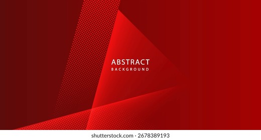 Red Abstract Geometric Background. Modern trendy design in vector illustration