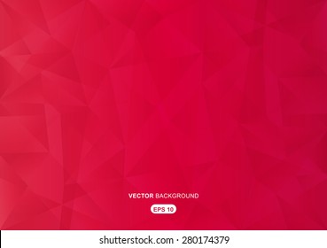 red abstract  geometric background with polygons