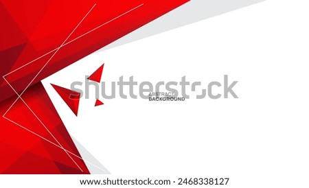 red abstract geometric background. suitable for corporate poster, business banner, presentation, flyer, journal report cover.