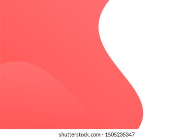 Red abstract geometric background.Trend gradient. Fluid shapes composition. Eps10 vector. - Vector