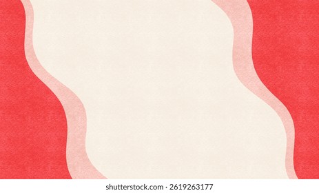 Red abstract geometric dynamic shape paper layers subtle background illustration.