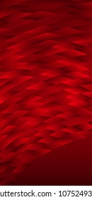 Red abstract geometric mosaic background with place of text. Design elements Vector illustration EPS 10 for booklet layout page, leaflet template, vertical banner