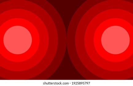 Red abstract geometric template for cards or banners. Business background illustration. Abstract background illustration with round elements