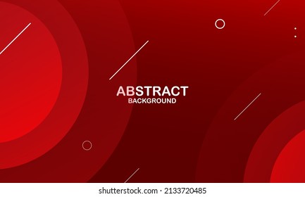 Red abstract geometric trendy gradient background. Dynamic shapes composition. Eps10 vector