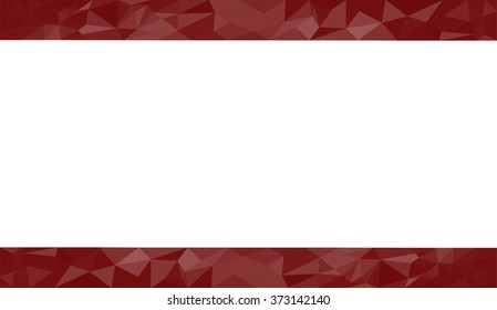 Red abstract geometric triangular polygon style illustration graphic background for presentation with room for copy, photos and more