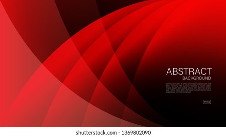 Red abstract Geometric wave vector graphic background. Minimal texture cover design, flyer template, banner, web page, book cover, advertisement, printing template, decoration wallpaper.