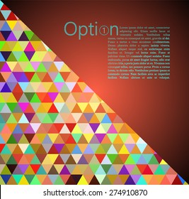 Red Abstract Geometrical Background