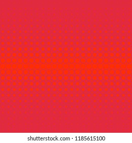 Red abstract geometrical halftone dot pattern background - vector graphic design from circles