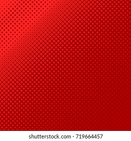 Red abstract geometrical halftone square pattern background - vector design from squares in varying sizes