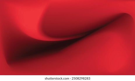 red abstract gradient background with curved shapes.