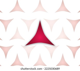 Red Abstract Gradient Triangle Vector Logo Icon For Brand Identity Denoting Progress Enthusiastic Nature Business Growth Geometric Modern Style Graphic Vector Icon