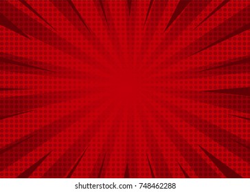 red abstract halftone background with retro concept