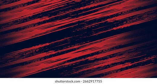 Punto medio abstracto rojo patrón de color azul gradiente grunge textura de fondo arte moderno diseño abstracto