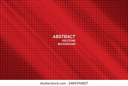 red abstract halftone pattern banner for modern backdrop