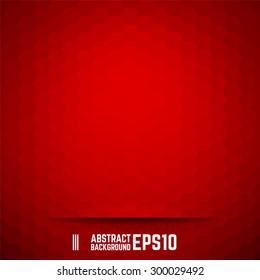 Red abstract hexagon background. Vector illustration.
