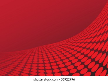 Red abstract hills