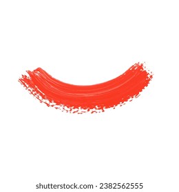Red Abstract Ink Brush Stroke. Texture Ink Brush Stroke. Abstract Ink Brush Splash Design Element 